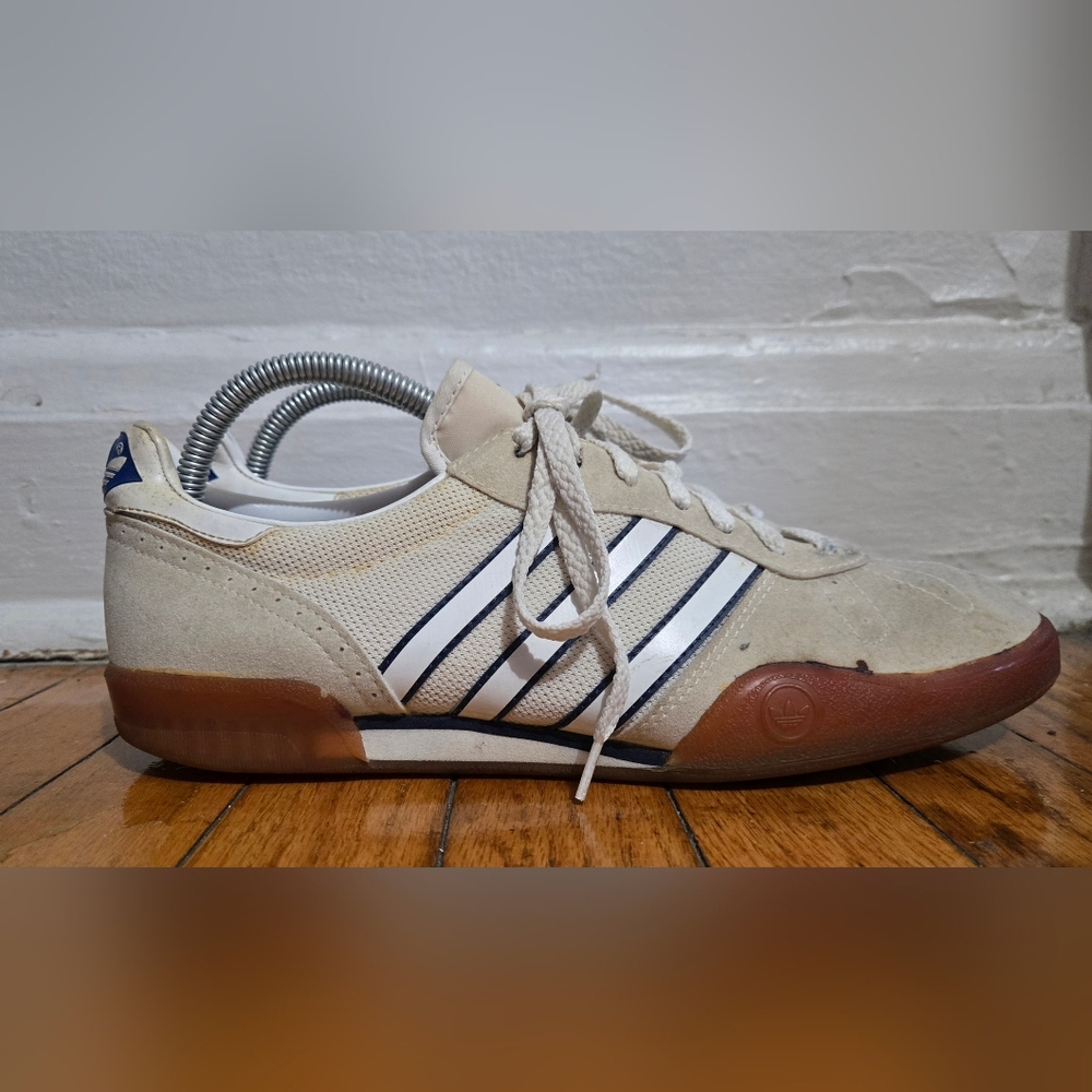 vtg Adidas 1986 Indoor King 9US/8Uk Sneaker Shoe Made in Taiwan